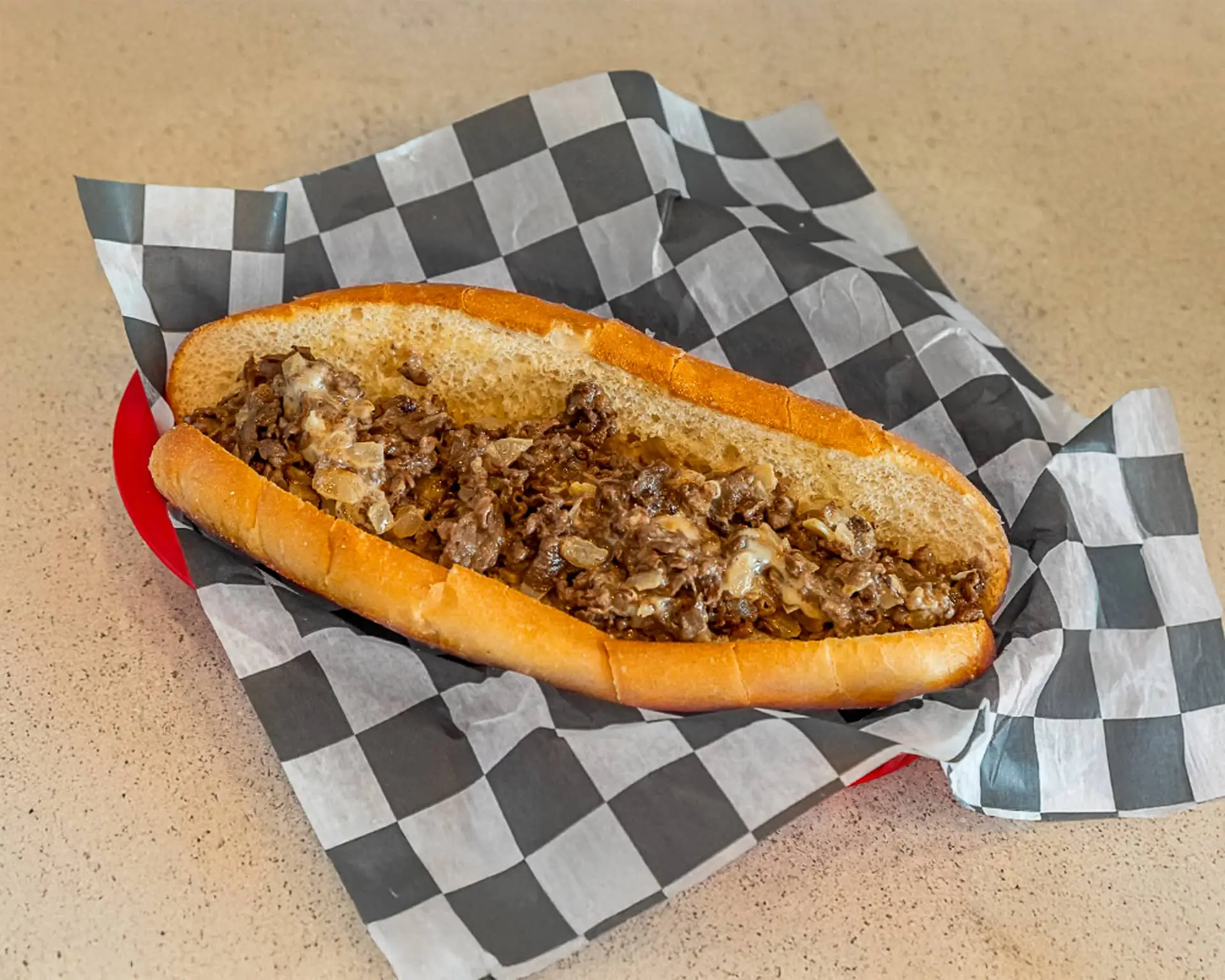 Ribeye cheesesteak — cheesesteak catering boxes from Anthony & Luca’s Pizza Kitchen