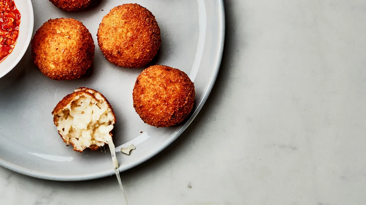 Arancini rice balls — Italian street food catering from Anthony & Luca’s Pizza Kitchen